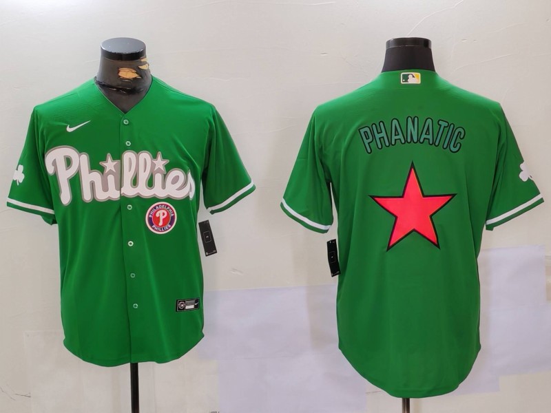 Men Philadelphia Phillies Blank Green Game 2024 Nike MLB Jersey style 9123->indianapolis colts->NFL Jersey